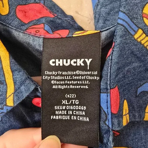 NWT Chucky Good Guys Button Up - Picture 4 of 4